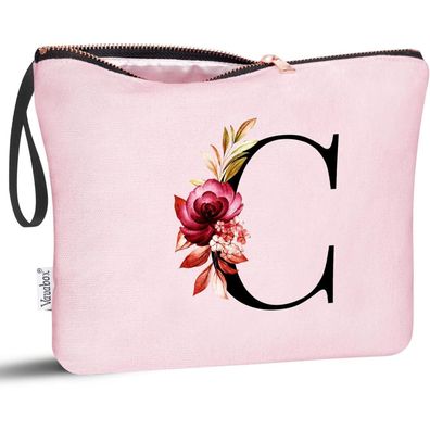 Vavabox Personalisierte Kosmetiktasche mit A-Z Initialen - Perfektes Geschenk