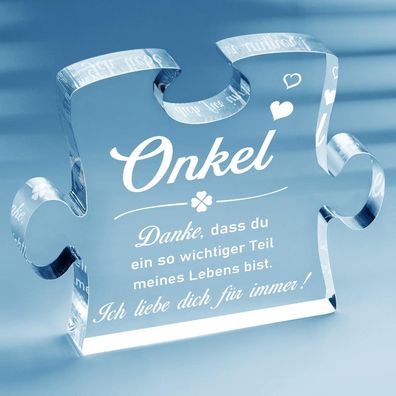 Giftasy Acryl Puzzle - Das perfekte Geschenk für den besten Onkel zum