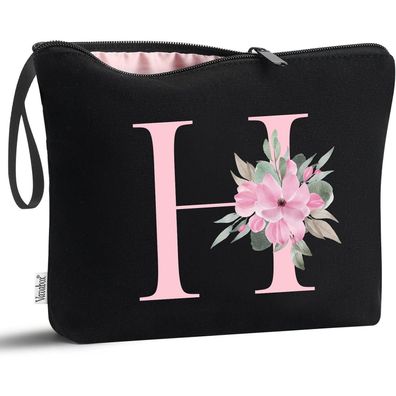 Vavabox Personalisierte Kosmetiktasche mit Initial H - Perfektes Geschenk für
