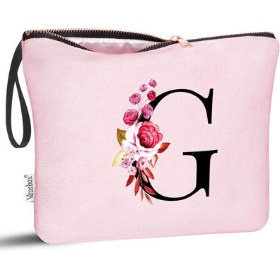 Vavabox Personalisierte Kosmetiktasche mit A-Z Initialen - Perfektes Geschenk