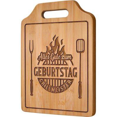 Giftasy Graviertes Bambus Schneidebrett - Perfektes Geburtstagsgeschenk für