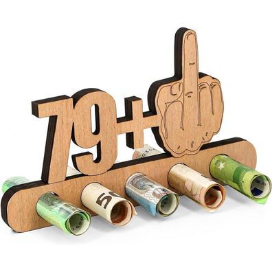 Giftota Lustiges Geldgeschenk aus Holz zum 80. Geburtstag - Originell und