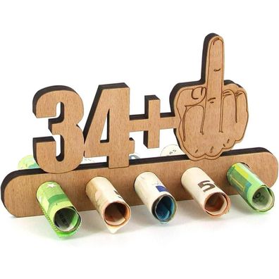 Giftota Lustiges Geldgeschenk Holz 35. Geburtstag - Originell & Vielseitig