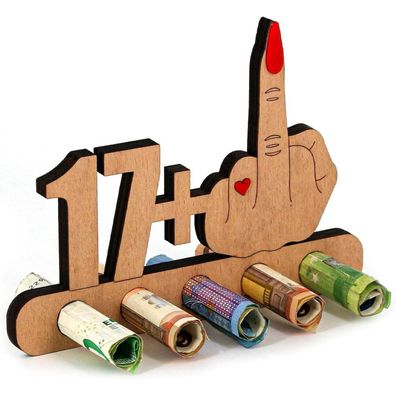 Giftota 18. Geburtstag Geldgeschenk aus Holz - Originelle & Lustige Deko für