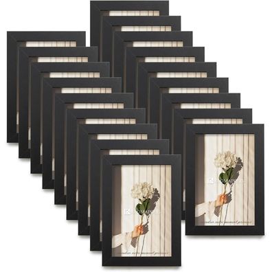 Kromapolis 18er Set Bilderrahmen 10x15 cm, MDF, mit Acrylglas und