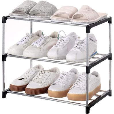 Jucaifu Stapelbares Schuhregal für Eingangsbereich, Flur und Schrank