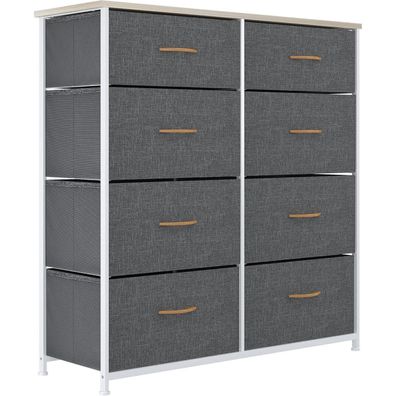 Yitahome Kommode mit 8 Schubladen, Stoffkommode für Schlafzimmer, Wohnzimmer