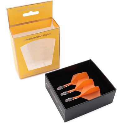 Cuesoul ROST T19 Integrierter Dartschaft & Flight | Orange/Eis | S-65mm