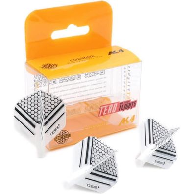 Cuesoul TERO AK4 Dart Flights Standard/Slim Form mit attraktivem Muster, 3er