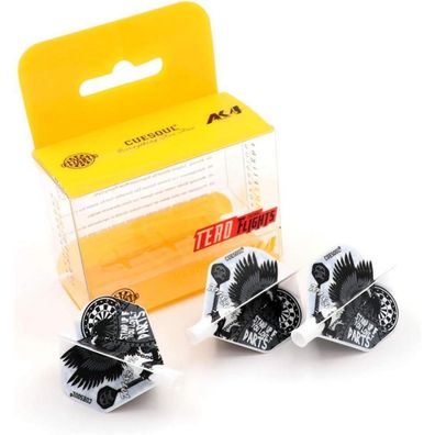 Cuesoul TERO AK4 Dart Flights Standard/Slim Form mit attraktivem Muster, 3er