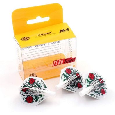 Cuesoul TERO AK4 Dart Flights Standard/Slim, attraktives Muster, 3er Set