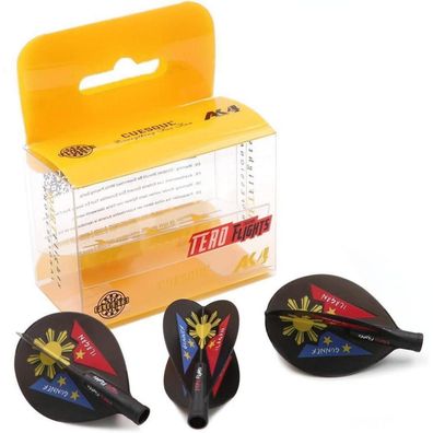 Cuesoul TERO AK4 Dart Flights Standard/Slim Tropfenform mit attraktivem Muster