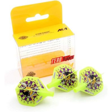Cuesoul TERO AK4 Dart Flights Standard/Slim Form mit attraktivem Muster, 3er