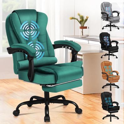 Alfordson Bürostuhl, ergonomischer Hochlehner mit Lordosenstütze und