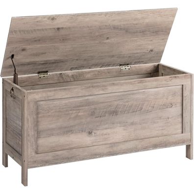 HOOBRO Truhe mit Stauraum, Sitzbank mit Deckel, Spielzeugtruhe, Schuhbank, 100
