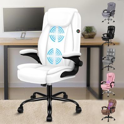 Alfordson Ergonomischer Bürostuhl mit hochklappbarer Armlehne, Chefsessel, bis