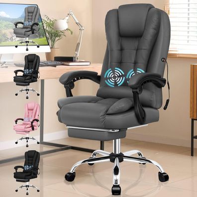Alfordson Ergonomischer Bürostuhl / Gaming-Stuhl mit 2-Punkt-Massagefunktion