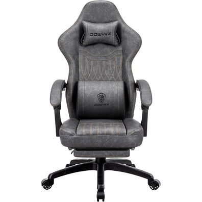 Dowinx Gaming Stuhl mit Federkissen & Massagefunktion, Ergonomischer PC Stuhl