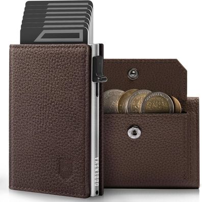 Dodensha MagSnap Pebble Geldbörse Herren | Slim Wallet mit XL Münzfach, RFID