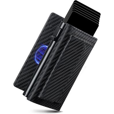 Dodensha MagSnap Slim Wallet Herren mit XL-Münzfach, RFID Schutz