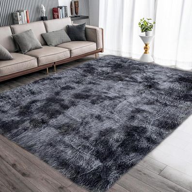 Tinyboy-hbq Flauschiger Hochflor Teppich 160x200cm, Ultra Weich und Rutschfest