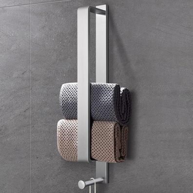 Livehitop Handtuchhalter Edelstahl Selbstklebend Gebürstet 43.5CM mit Haken für