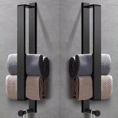 Livehitop 2 Stück Handtuchhalter ohne Bohren, selbstklebend, Edelstahl, 43.5cm