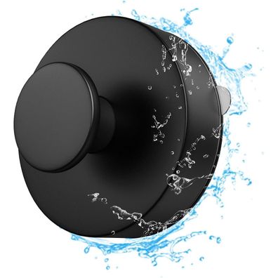 flintronic 1 Stück Schwarz Wandhaken Saugnapf Haken Extra Stark Badezimmer