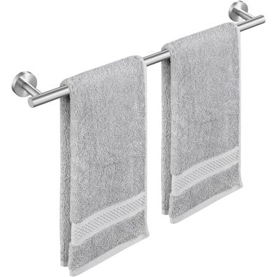 KES Handtuchhalter 60cm Edelstahl Gebürstet, Wandmontage Badetuchhalter SUS304