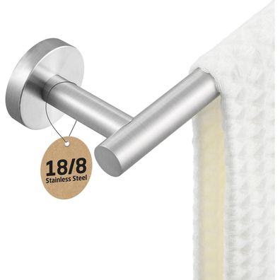 KES Handtuchhalter 76CM, Edelstahl 18/8 gebürstet, rostfrei, hohe Tragkraft