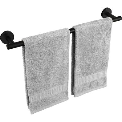 KES Handtuchhalter Schwarz 50cm Edelstahl SUS304 Wandmontage Badetuchhalter