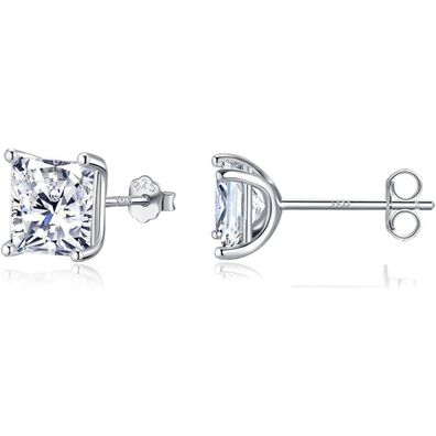 EPVOA Silber Zirkonia Ohrstecker Set, Klein Hypoallergen Knorpel Ohrstecker für