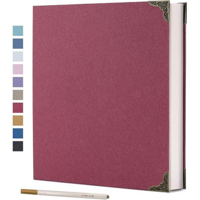 Vienrose Selbstklebendes Fotoalbum mit 40 Seiten, Hardcover, DIY Scrapbooking
