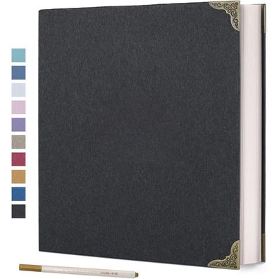 Vienrose Selbstklebendes Fotoalbum 60 Seiten Hardcover mit DIY Scrapbooking
