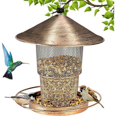 SUNOYA Vogelfutterhaus zum Aufhängen, wetterfest, faltbar, große Kapazität