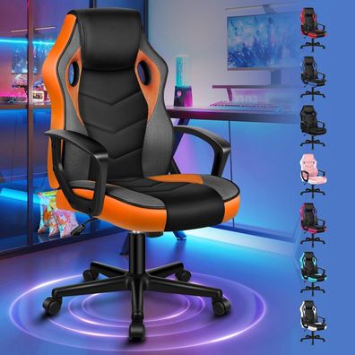 Alfordson Gaming-Stuhl Mega Serie, ergonomischer Bürostuhl aus PU-Leder und