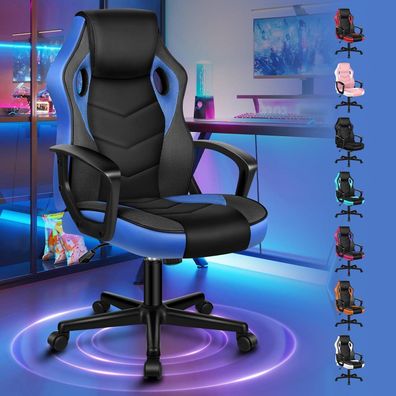 Alfordson Gaming-Stuhl Mega Serie, ergonomischer Bürostuhl aus PU-Leder und