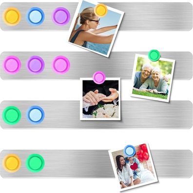 LINXIU Selbstklebende Magnettafel Memotafel Fotowand Büro Pinnwand mit 10
