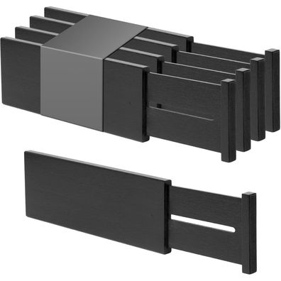 Utoplike Schubladenteiler aus Bambus, 10,1 cm hoch, verstellbar, 4 Stück