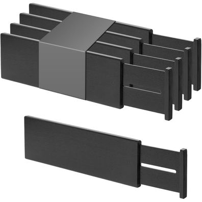 Utoplike Große Bambus Schubladenteiler, 10.1cm Hoch, Einstellbar für Küche