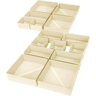 Homsorout Schrank Organizer Schubladen Organizer - 15 teiliges faltbares