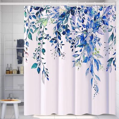 Phanpint Duschvorhang Textil Anti-Schimmel Wasserdicht Waschbar mit 12 Haken