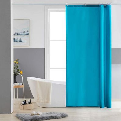 Furlinic Schmaler Duschvorhang Aquamarine 90x180 cm, Polyester Stoff