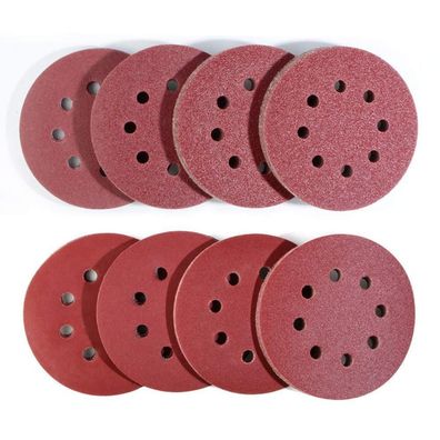 Taspire 80 Stück Exzenterschleifer Schleifpapier 125mm Klett, 8 Loch