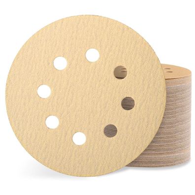 Sztaoip Schleifpapier 125mm Klett, 100er Set, Körnung 150, 8 Loch