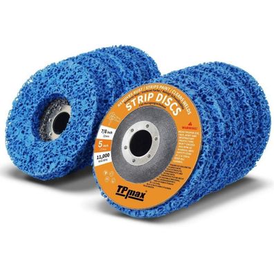 TPmax 10 Stück Abisolierscheiben 12,7 cm blau, 2,2 cm Dorn, für