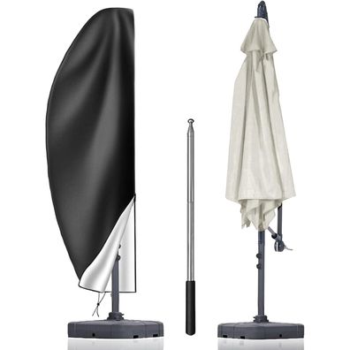 AMFUN Sonnenschirm Schutzhülle 265x40/70/50 cm, 420D Oxford Stoff, wetterfest