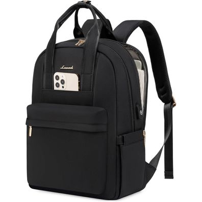 Lovevook Damen Rucksack 15,6 Zoll Laptop Schulrucksack, Wasserdicht Elegant für
