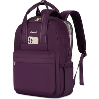 Lovevook Damen Laptop Rucksack 15,6 Zoll, wasserdicht, mit USB Ladeanschluss