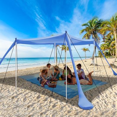 riggoo Strandzelt UV Schutz 3x3m - Komfort Outdoor-Schatten für Camping